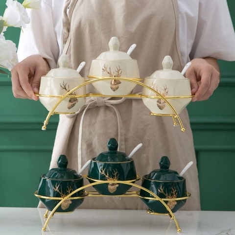 Set gia vị 3 dạng khung cầu