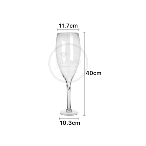 Bình Hoa Thủy Tinh Dáng Ly