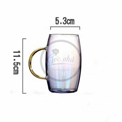 Ly thủy tinh chịu nhiệt dáng bầu