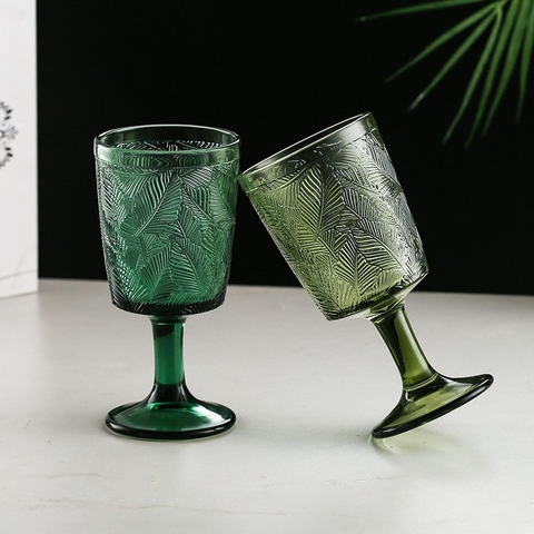 Ly Cocktail Hawai Họa Tiết Lá