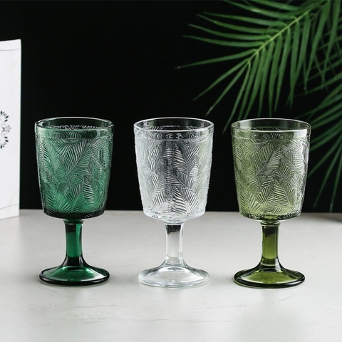 Ly Cocktail Hawai Họa Tiết Lá