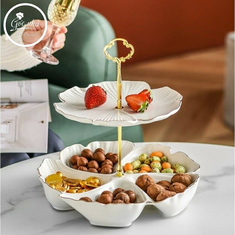 Khay trái cây Floral - Hoa cỏ may