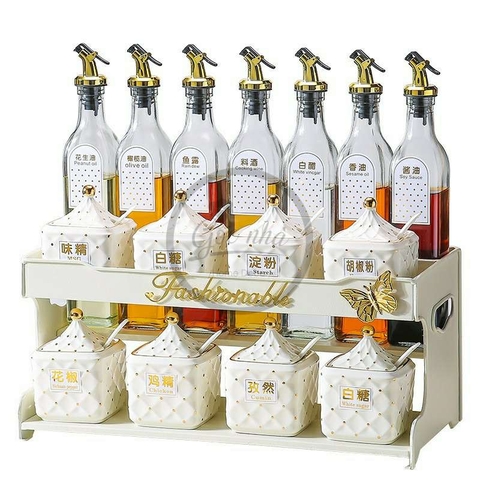 Set gia vị hũ vuông Fashionable