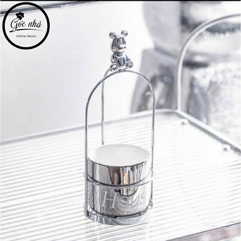 Giỏ đựng nĩa bạc kim Teddy