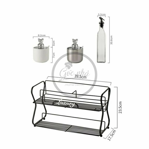 Set gia vị bạc núm gấu Silver Bear set