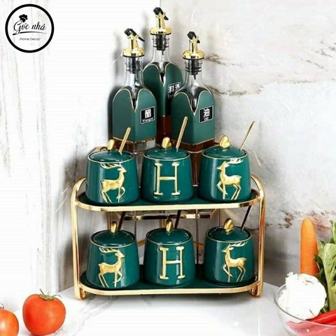 Set gia vị góc 11 chi tiết