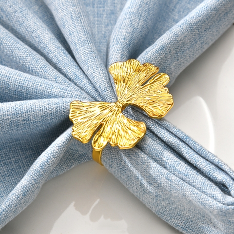 Napkin Rings Gingko - Vòng khăn lá gingko