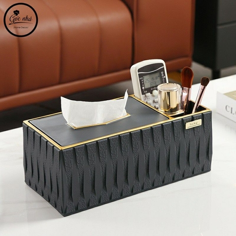 Hộp giấy ăn 2 ngăn cao cấp Lucky