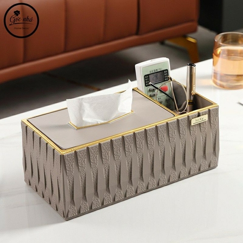 Hộp giấy ăn 2 ngăn cao cấp Lucky