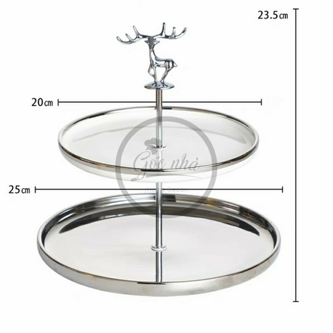 Khay Bánh Trơn Silver Deer