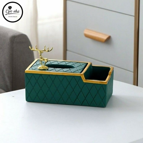 Hộp giấy kẻ trám 2 ngăn cao cấp