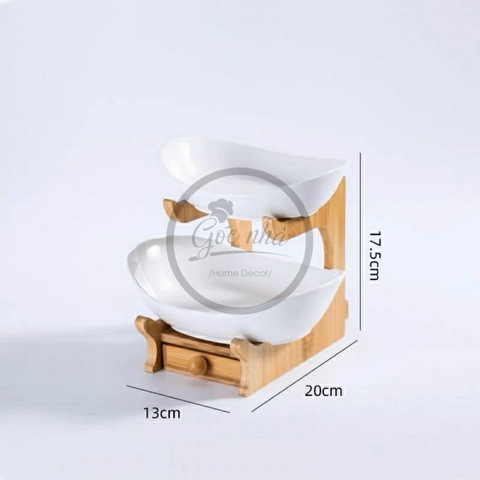 Kệ Trái Cây Khung Gỗ Hộc