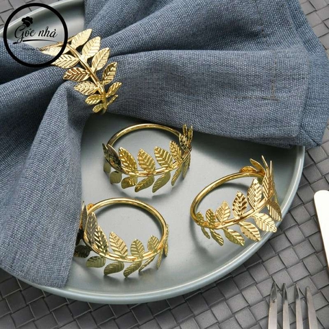 Napkin Rings leaveroll- Vòng khăn xâu lá