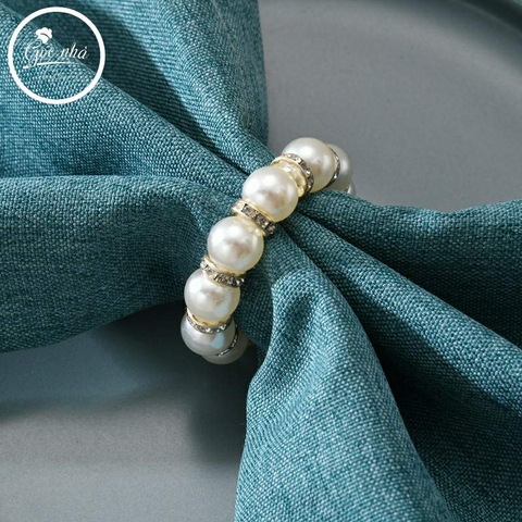 Napkin rings Pearl- Vòng khăn chuỗi hạt