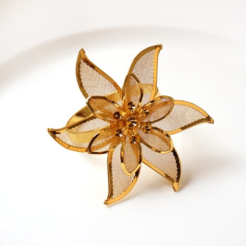Napkin ring- vòng khăn sunflower gold hoa hướng dương