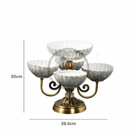 Khay trái 5 tầng đế xoay