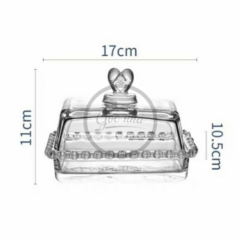 Khay Đựng Bánh Thủy Tinh Cao Cấp