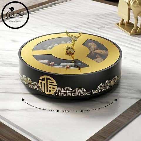 Khay mứt đế xoay "Wealthy"