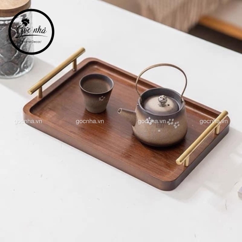 Khay gỗ có tay cầm