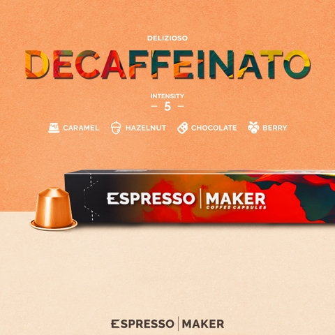 Cà phê viên nén Decaffeinato - Lựa chọn tinh tế cho những phút giây thư giãn