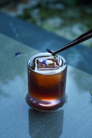 Lavender espresso tonic