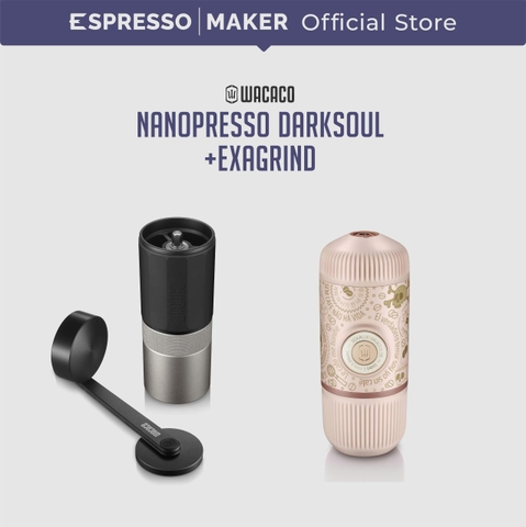Combo Wacaco Nanopresso Darksouls + Cối xay Wacaco Exgrind