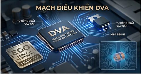 CÔNG NGHỆ INVERTER TRÊN BẾP TỪ DVA – GIẢI PHÁP TIẾT KIỆM ĐIỆN VÀ TỐI ƯU NẤU NƯỚNG