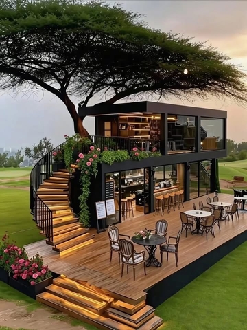 Hệ thống quán cafe hiện đại phong cách châu âu
