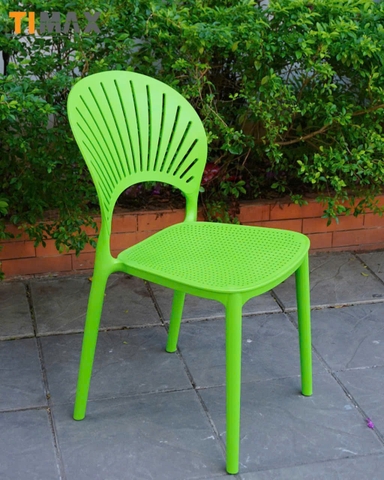 Ghế đúc nhựa lỗ lưng quạt