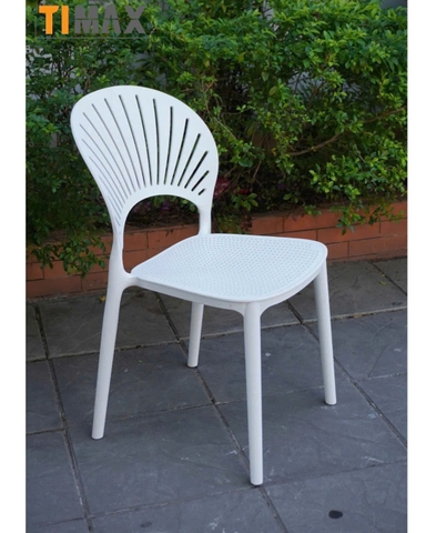 Ghế đúc nhựa lỗ lưng quạt