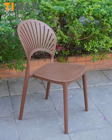 Ghế đúc nhựa lỗ lưng quạt