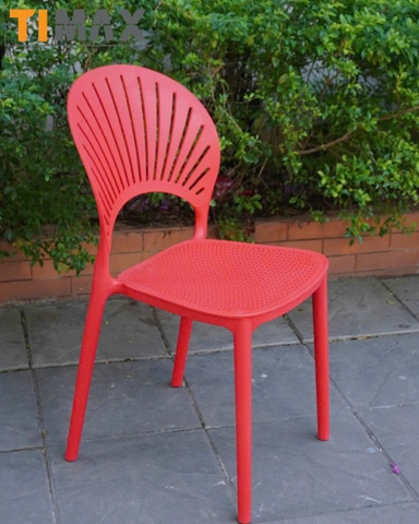 Ghế đúc nhựa lỗ lưng quạt