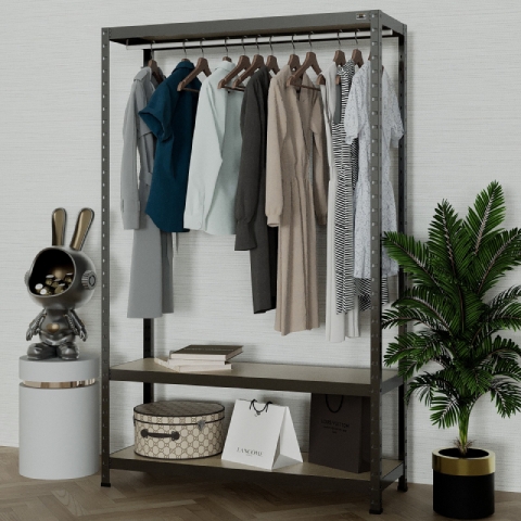 Kệ treo quần áo 2 tầng