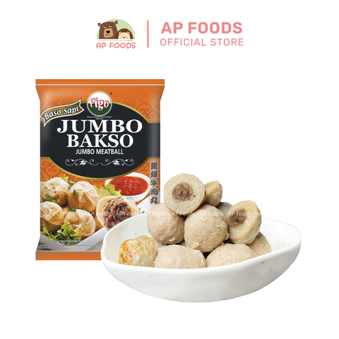 Cá viên nhân thịt bò FIGO Malaysia 500g - Jumbo Bakso - Viên Thả Lẩu Malaysia