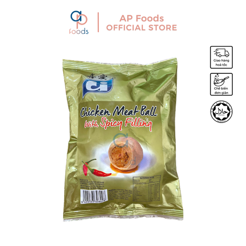 Gà viên nhân cay Ci Malaysia 200g - Chicken Meat Ball with Spicy Filling Ci Malasia 200g - Viên Thả Lẩu Malaysia