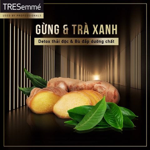 Combo TRESemmé Detox Tóc Chắc Khoẻ: Dầu Gội 640g + Dầu Xả 620g