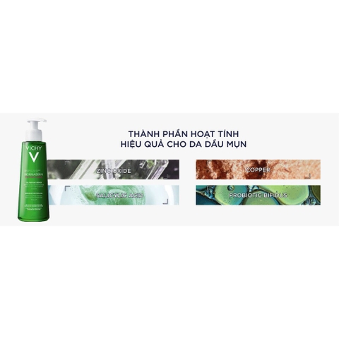 Bộ Sản Phẩm Vichy Làm Sạch & Chống Nắng Da Dầu Mụn