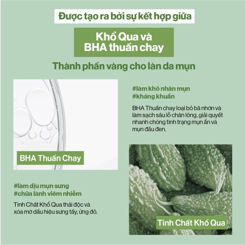 Sữa Rửa Mặt Gilaa Khổ Qua Và Vegan BHA Giảm Mụn 160g Plant Serum Cleanser With Bitter Melon