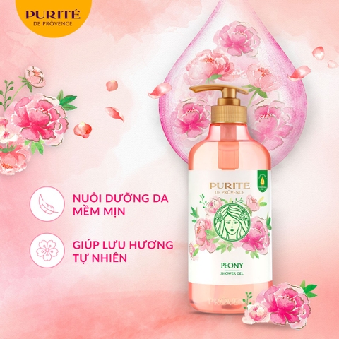 Sữa Tắm Purité Thư Giãn Da Hương Hoa Oải Hương 850ml