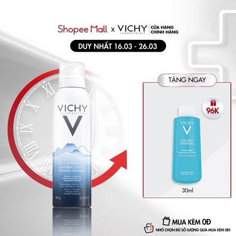 Combo Vichy Lăn Khử Mùi 50ml + Xịt Khoáng Dưỡng Da 50ml