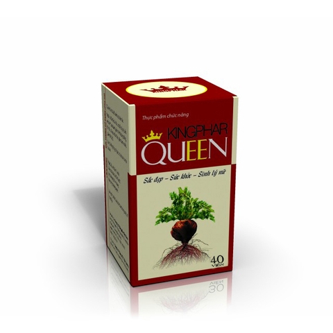 Kingphar QUEEN cân bằng nội tiết tố nữ, Hộp 40 viên