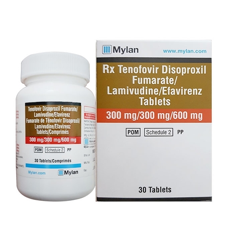 Thuốc điều trị phơi nhiễm HIV Mylan TLE, Hộp 30 viên