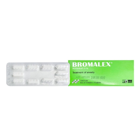 Thuốc ngủ Bromalex 6mg Hộp 30 viên