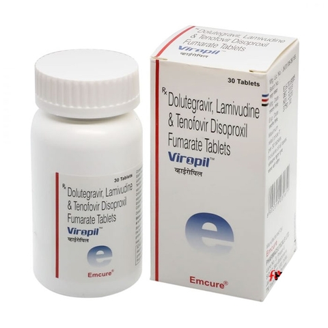 Thuốc kháng Virus HIV Emcure Viropil, Hộp 30 viên