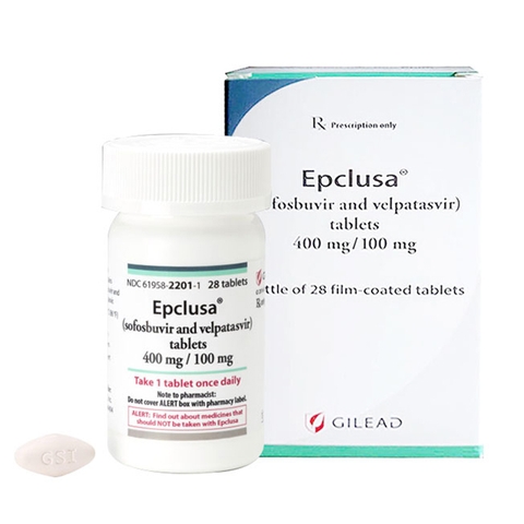 Thuốc điều trị 6 loại viêm gan C Epclusa Hộp 28 viên