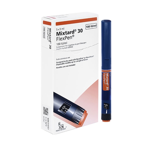 Mixtard 30 Flexpen – Bút tiêm Insulin trị tiểu đường 5x3ml