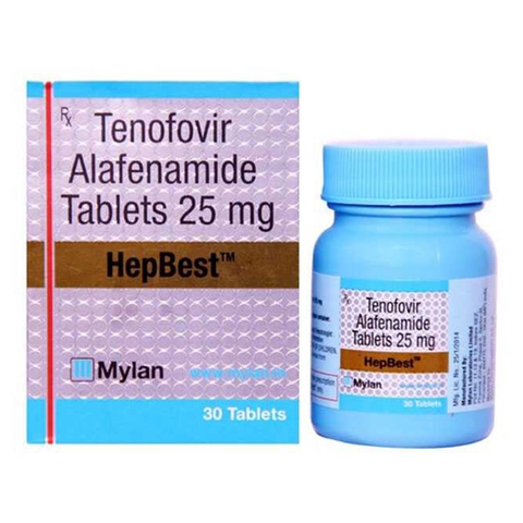 Thuốc điều trị viêm gan B Mylan Hepbest, Hộp 30 viên