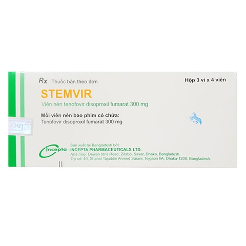 Thuốc Stemvir 300, Hộp 12 viên