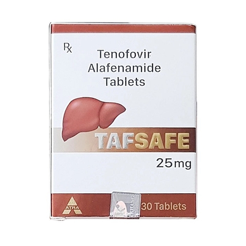 Thuốc điều trị viêm gan B Tafsafe 25mg (Công ty) Hộp 30 viên