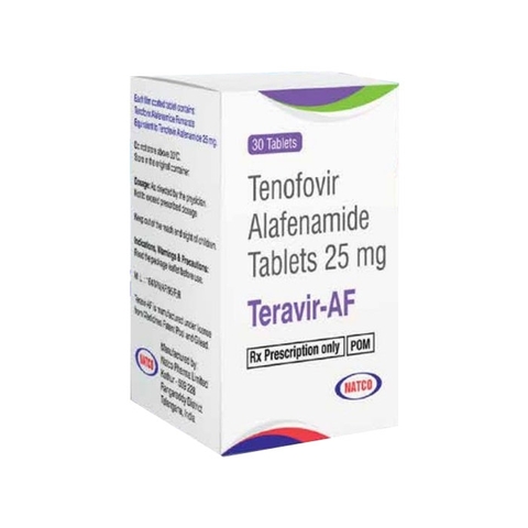 Thuốc trị viêm gan B Teravir AF 25mg, Hộp 30 viên